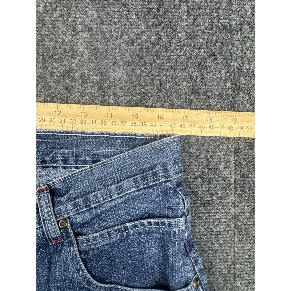 Y2K Brooklyn Xpress Mens Size 34x 12.5" Denim Short Wide Leg Baggy Streetwear - Picture 7 of 10